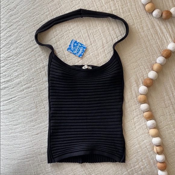 NWT Free People Black Feel For Ya Cami - Picture 3 of 9